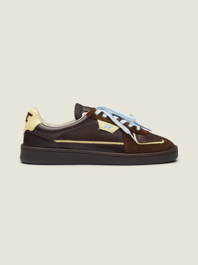thesing-big-bang-brown-yellow-sneaker-gelb-samt image 1