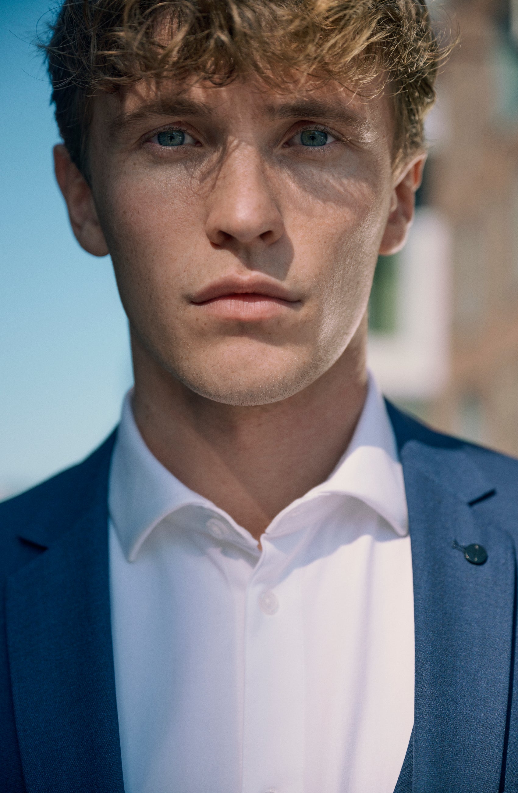 clean-cut-copenhagen-louis-xo-blazer-mid-blue-wolle image 8