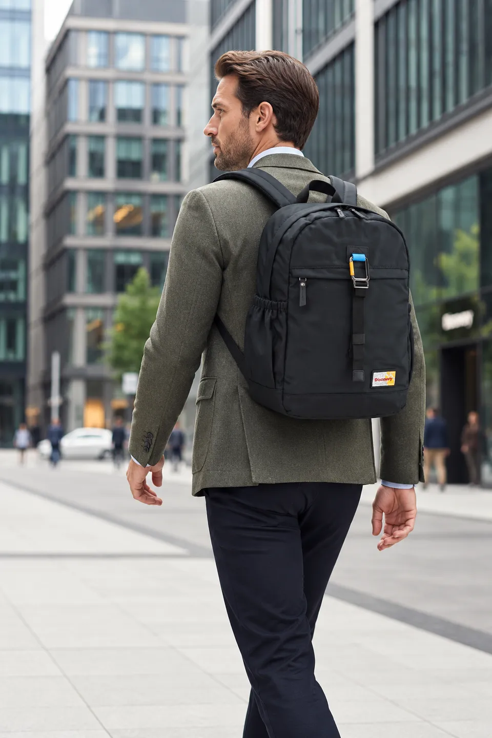 discovery-icon-laptop-rucksack-15-khaki-rpet image 1