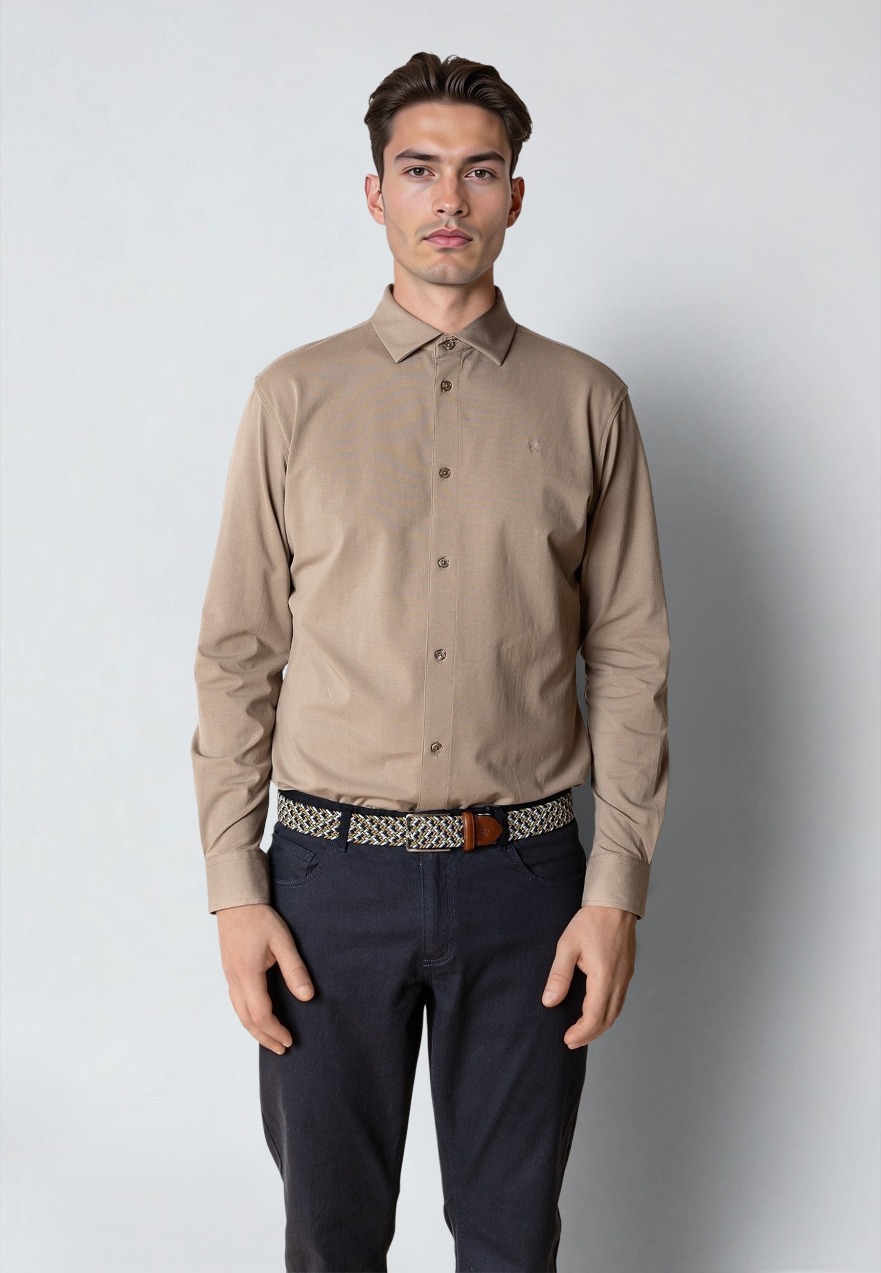 clean-cut-copenhagen-formal-hemd-herren-brindle-beige image 1