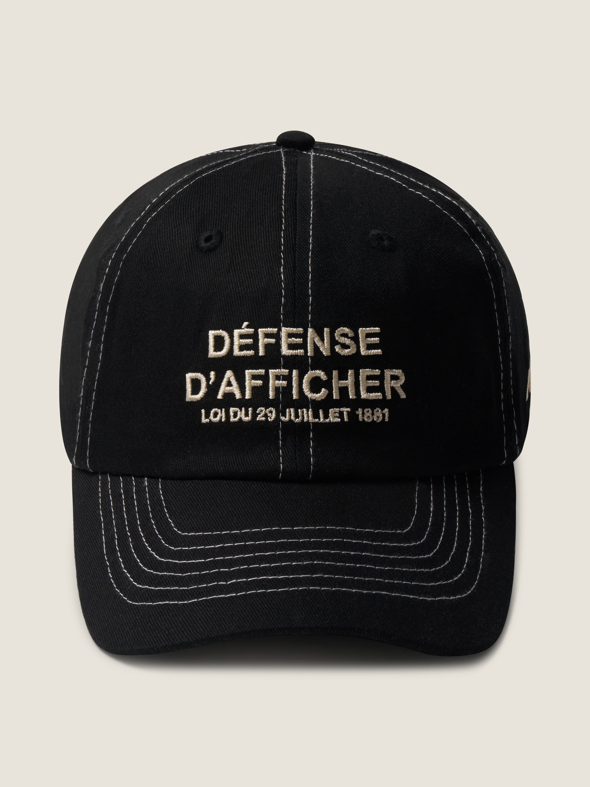 thesing-cap-black-creme-schwarz-stickerei image 2
