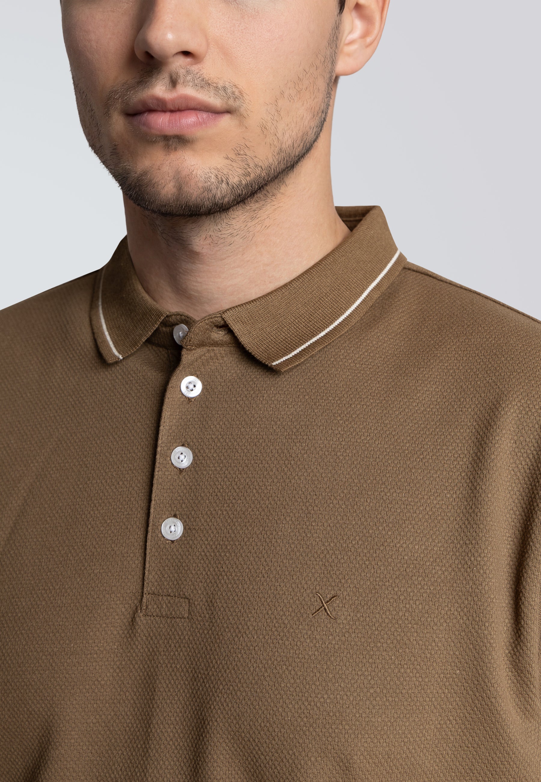 clean-cut-copenhagen-raphael-polo-shitake-stretch image 4