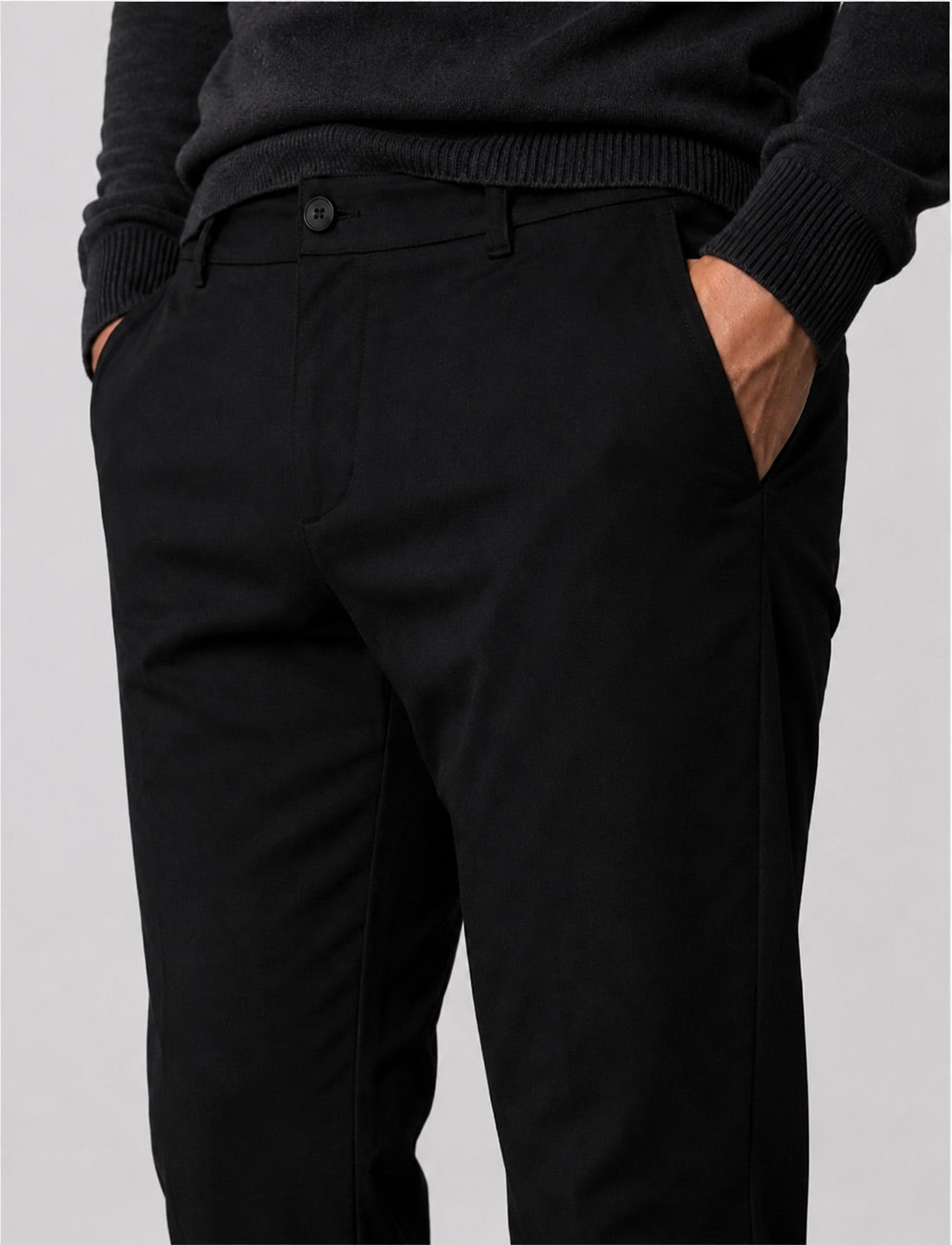 clean-cut-copenhagen-brendon-jersey-pants-hose-schwarz-stretch image 2